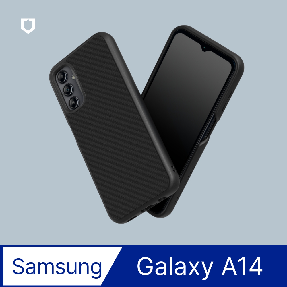 【犀牛盾】Samsung Galaxy A14 (6.6吋) SolidSuit 防摔背蓋手機保護殼-碳纖維紋路