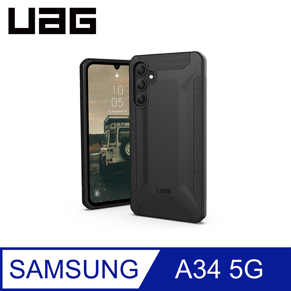 UAG Galaxy A34 5G 耐衝擊保護殼-黑