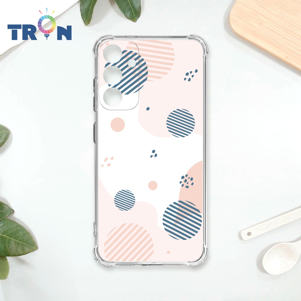 TRON 三星 A34 和風圓點棉球系列 四角防摔殼 手機殼