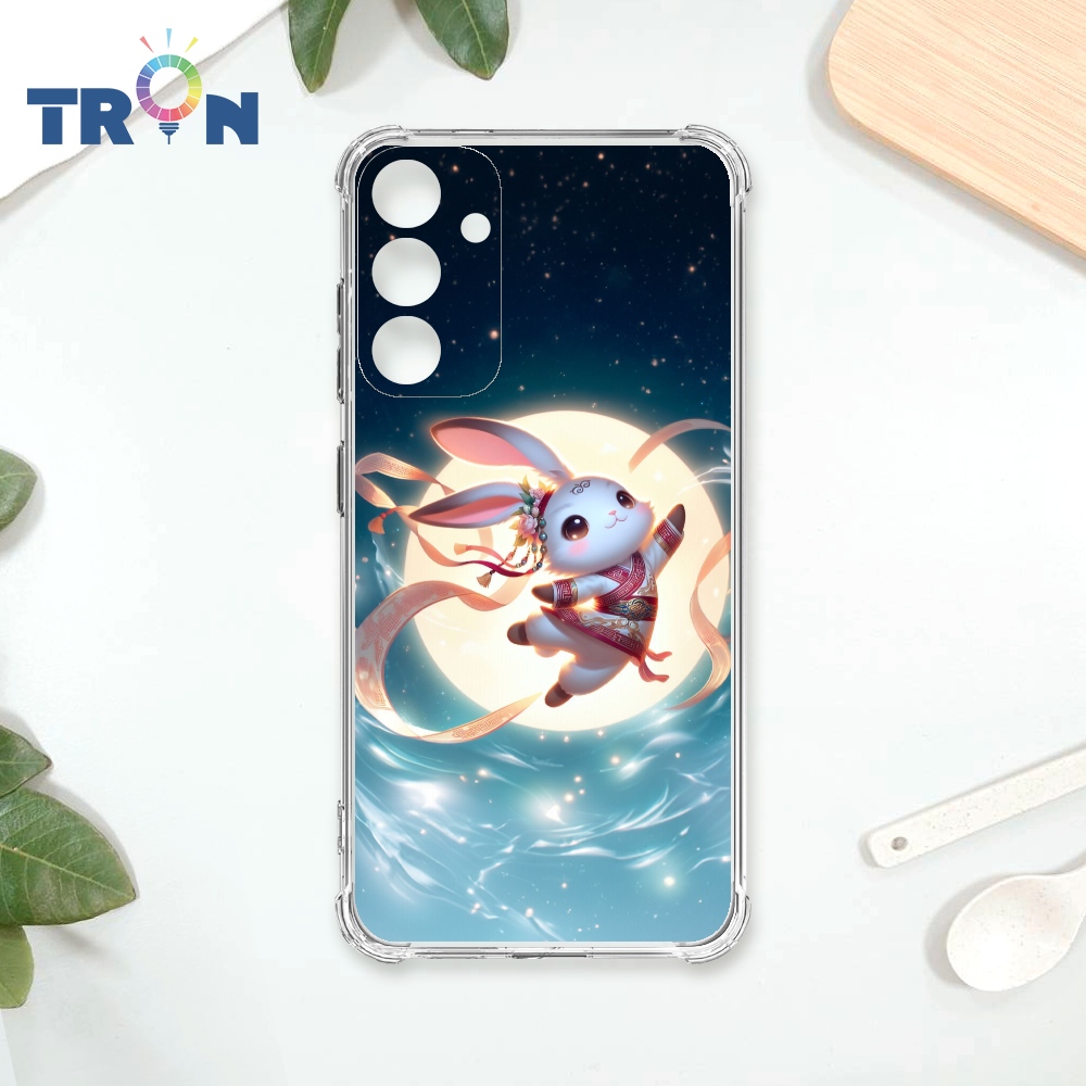TRON 三星 A54 古風月亮兔子 四角防摔殼 手機殼