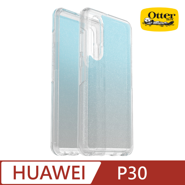 OB HUAWEI P30 Symmetry炫彩透明保護殼-炫彩藍
