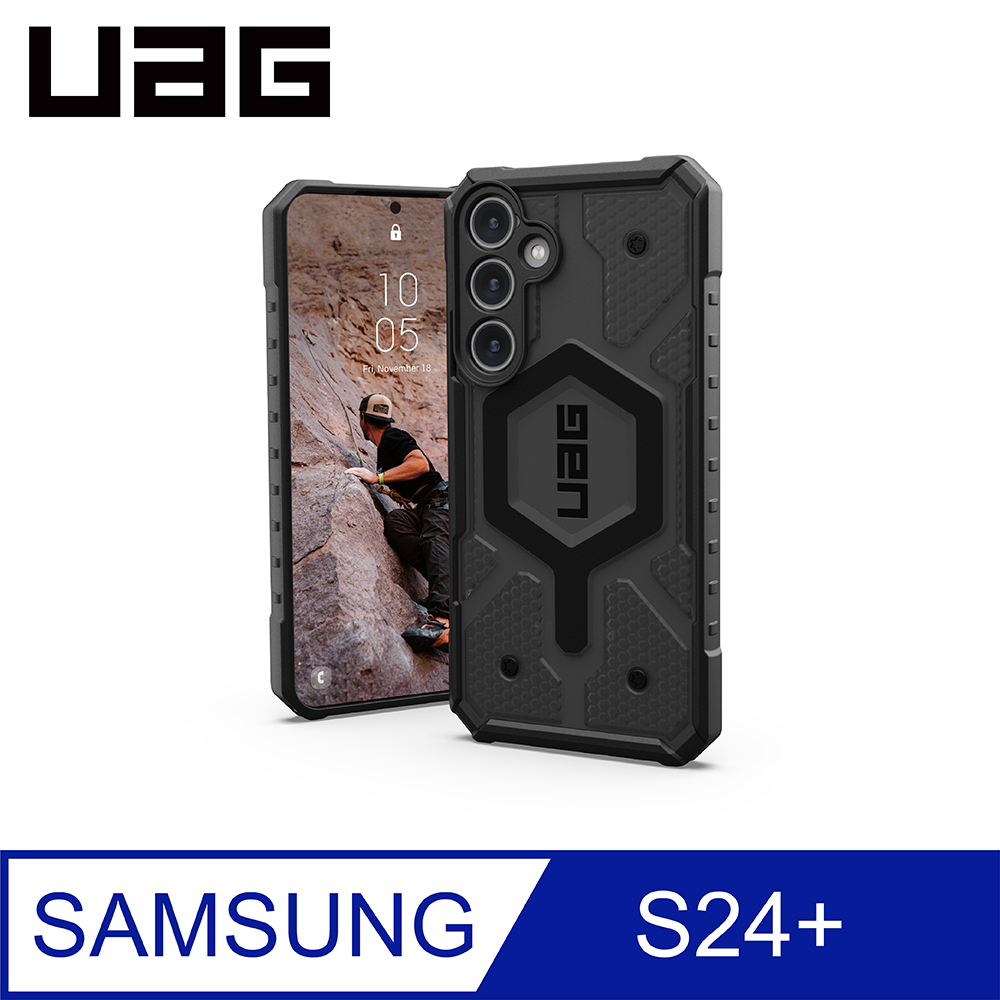 UAG Galaxy S24+ 耐衝擊保護殼-透黑