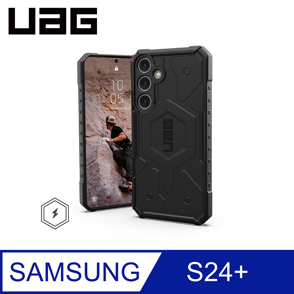 UAG Galaxy S24+ 磁吸式耐衝擊保護殼-黑