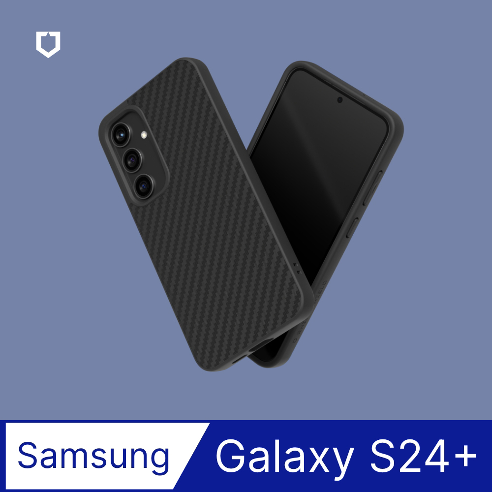 【犀牛盾】Samsung Galaxy S24+ (6.7吋) SolidSuit 經典防摔背蓋手機保護殼-碳纖維紋路