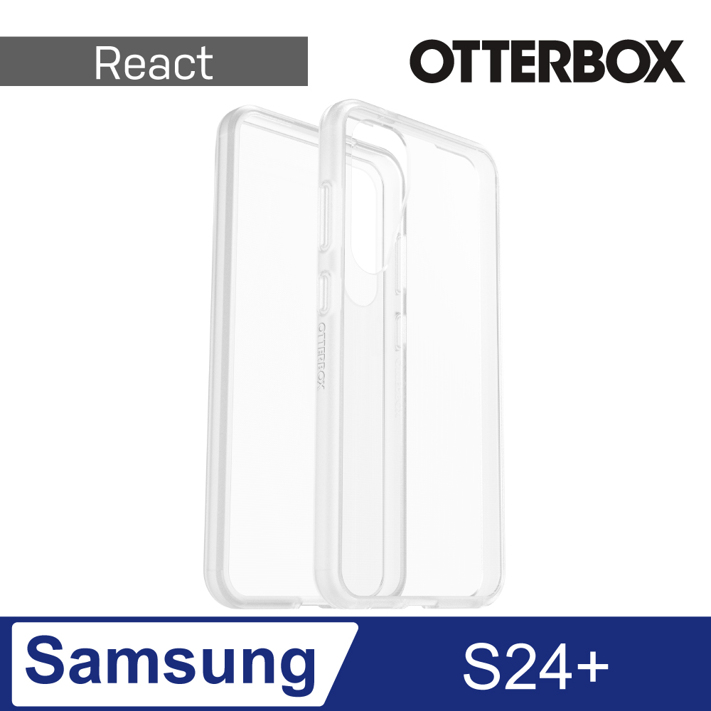 OtterBox Samsung Galaxy S24+ React 輕透防摔殼-透明