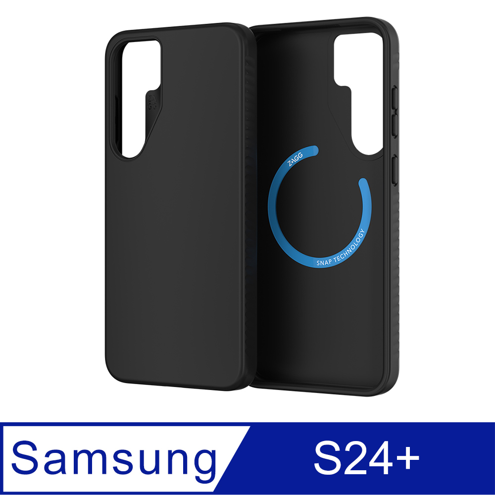 ZAGG Samsung Galaxy S24+ 裡約 黑色磁吸款-石墨烯防摔保護殼