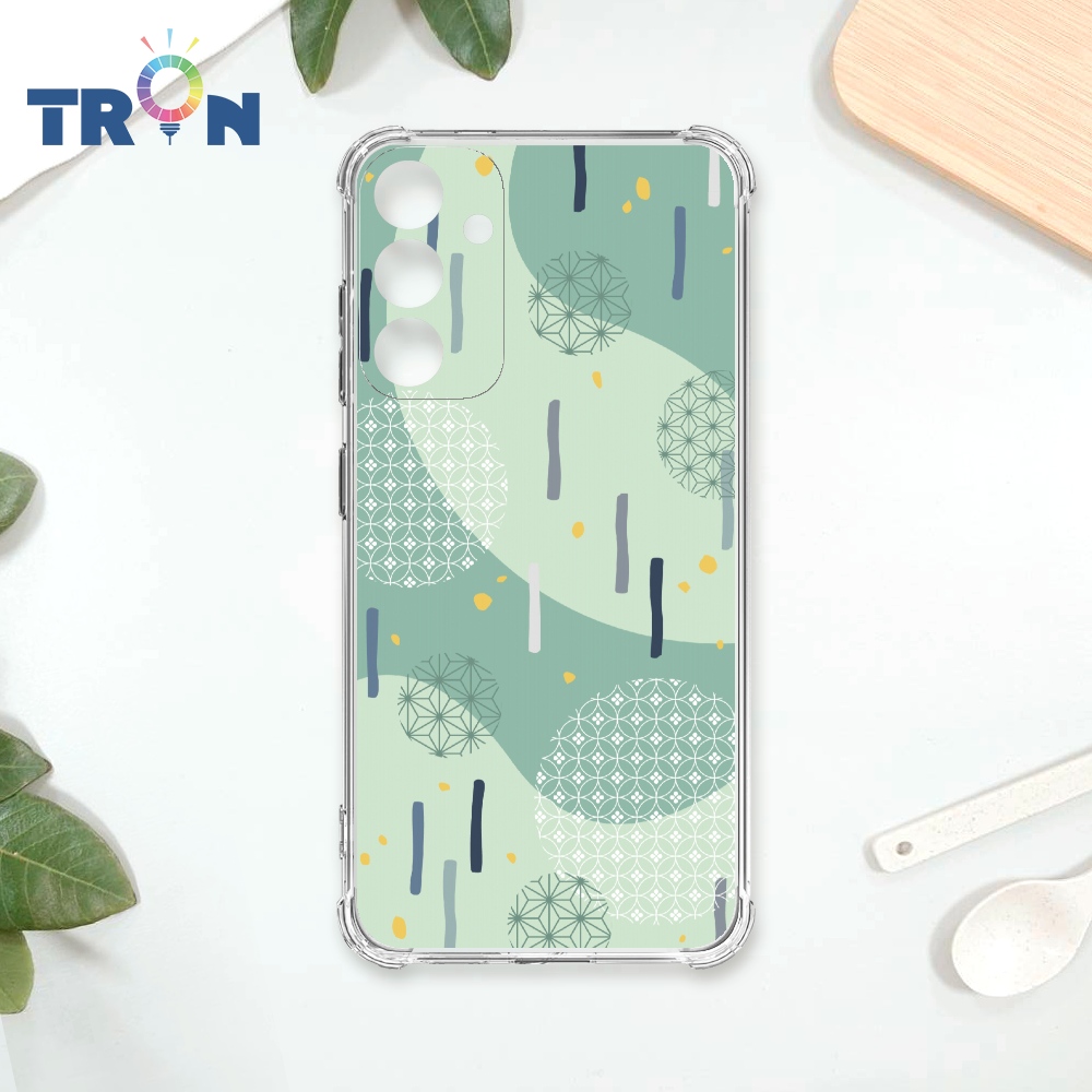 TRON 三星 A34 日系和風圓點落雨系列 四角防摔殼 手機殼