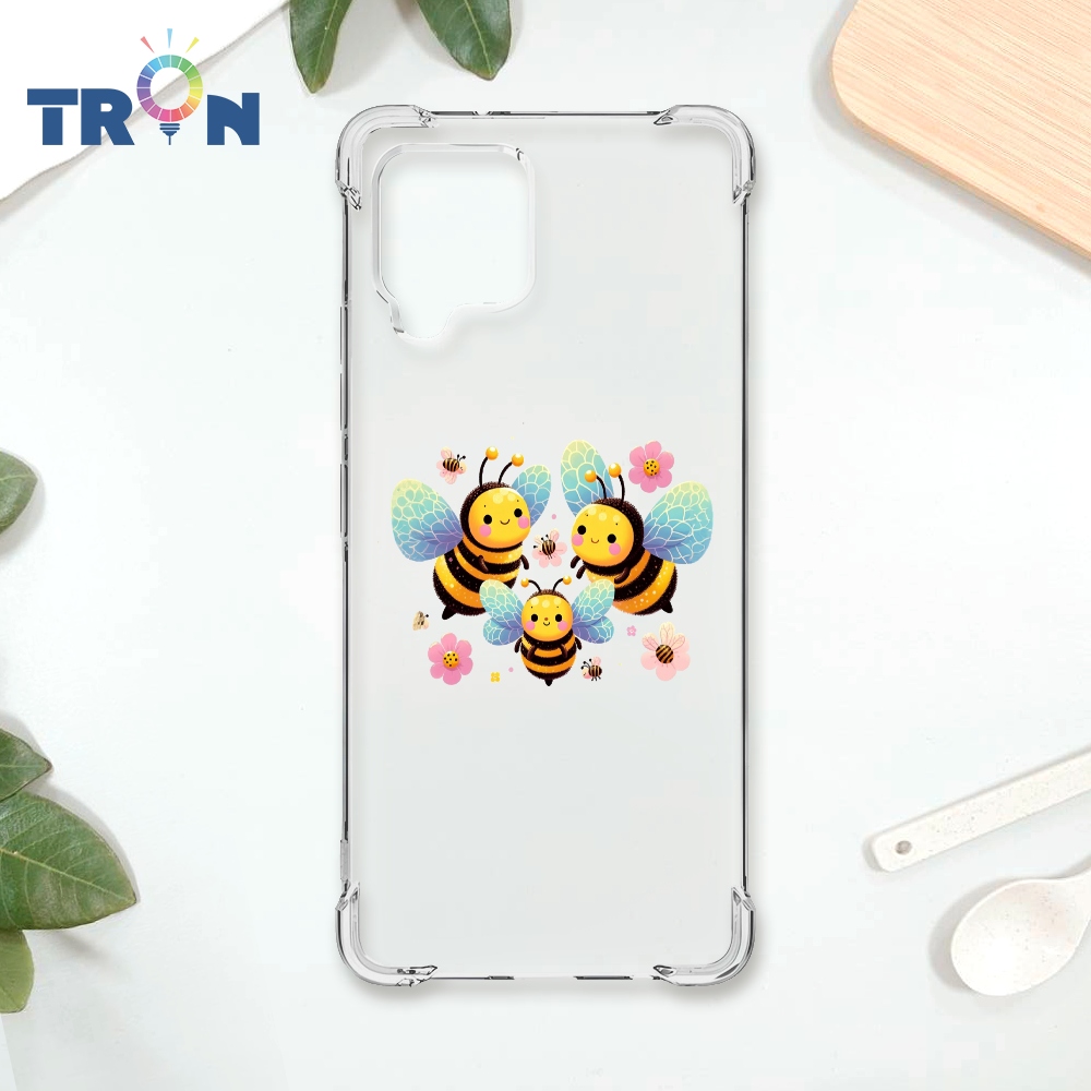 TRON 三星 A42 3隻可愛的蜜蜂 四角防摔殼 手機殼