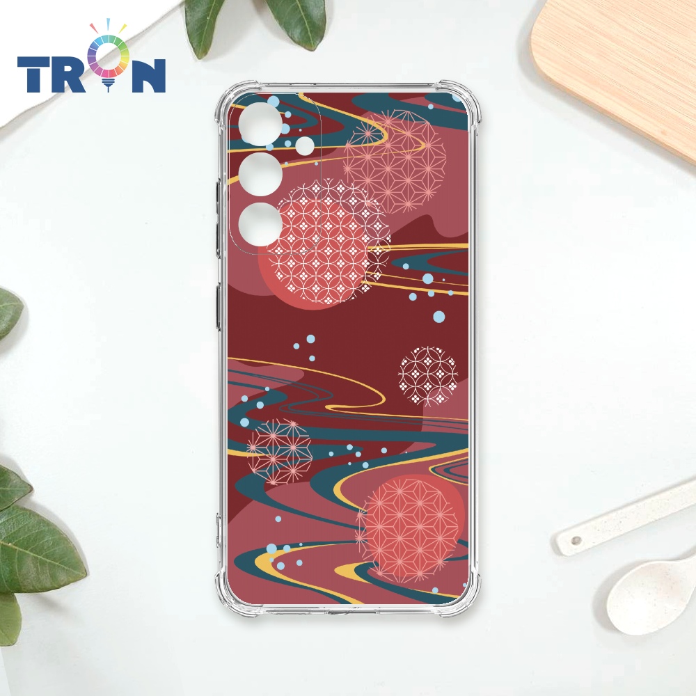 TRON 三星 A34 日系和風圓點星河系列 四角防摔殼 手機殼