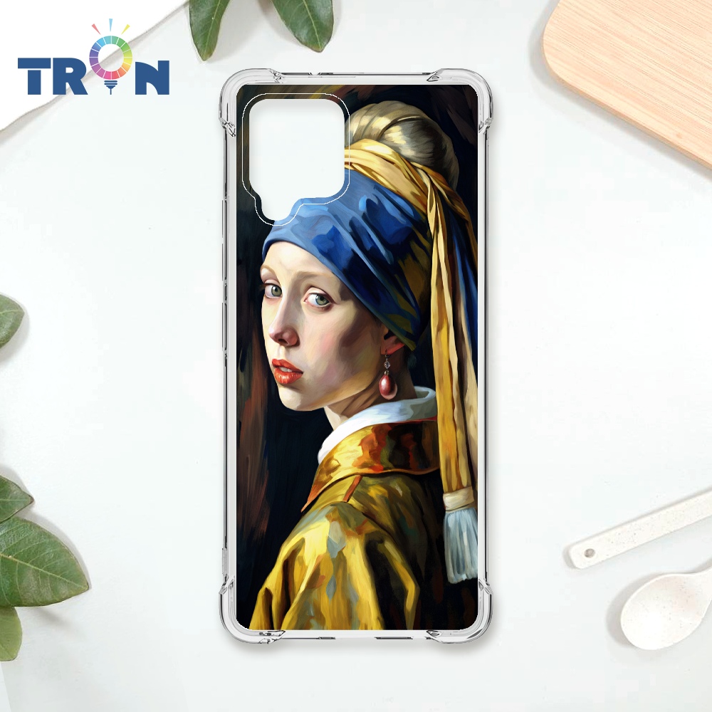 TRON 三星 A42 戴頭巾的少女 四角防摔殼 手機殼
