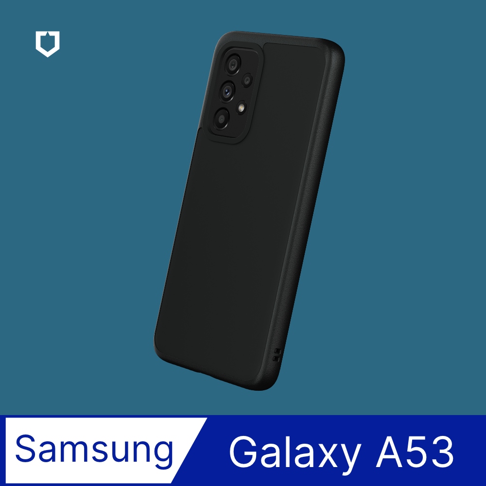 【犀牛盾】Samsung Galaxy A53 (6.5吋) SolidSuit 經典防摔背蓋手機保護殼-黑色