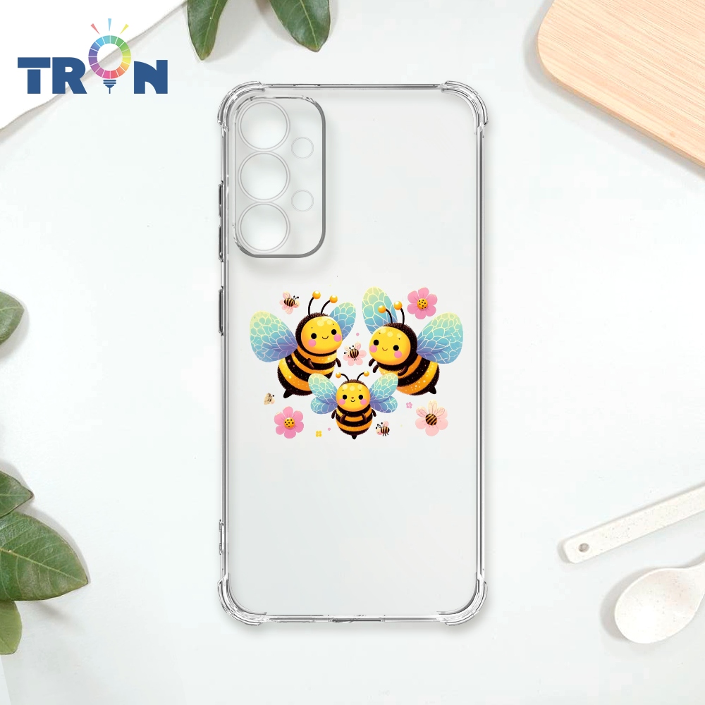 TRON 三星 A33 5G 3隻可愛的蜜蜂 四角防摔殼 手機殼