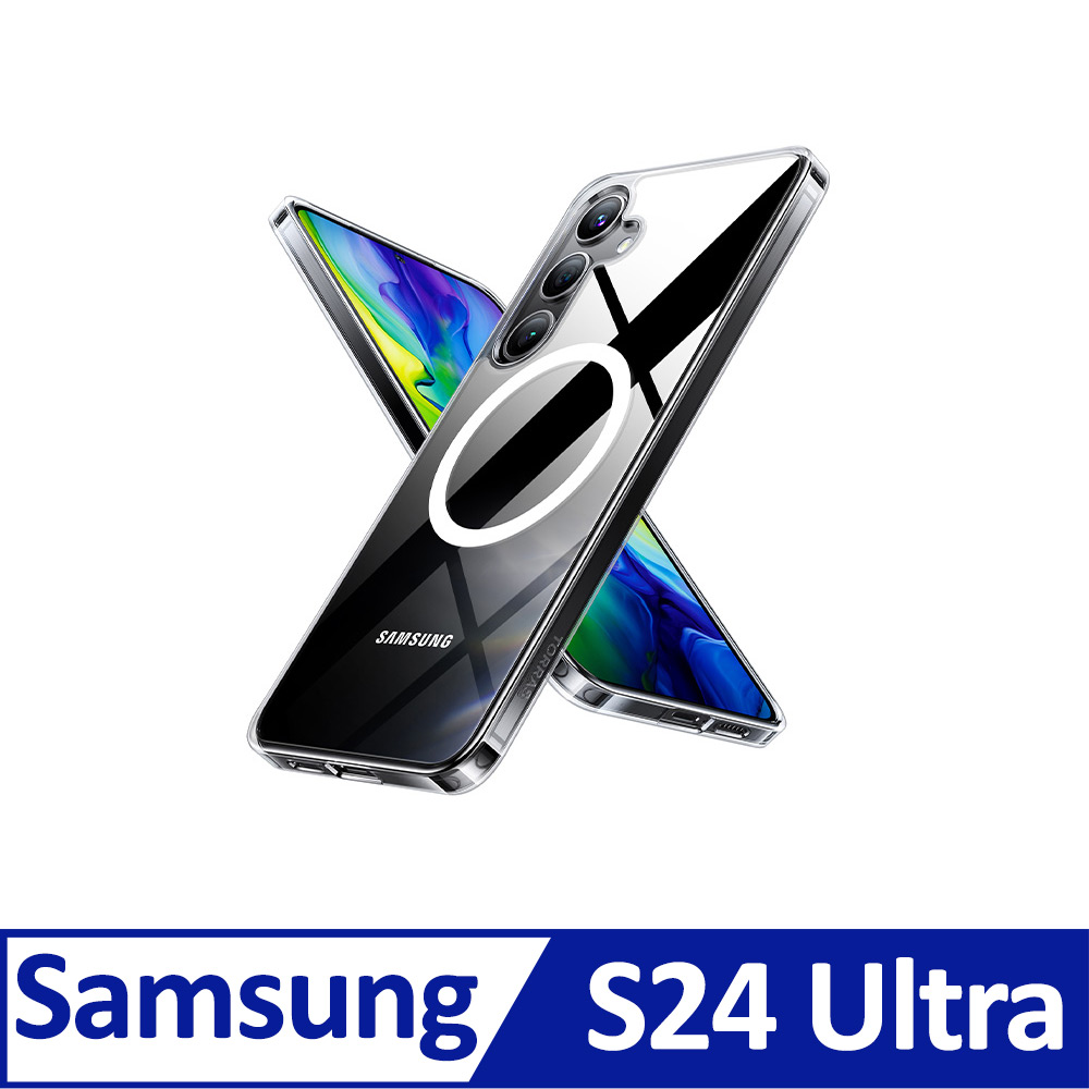 TORRAS Diamond-Mag Samsung Galaxy S系列抗黃化MagSafe防摔手機殼for Samsung S24 Ultra
