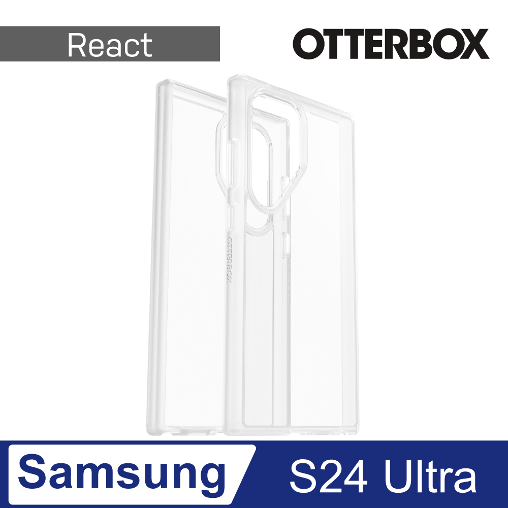 OtterBox Samsung Galaxy S24 Ultra React 輕透防摔殼-透明