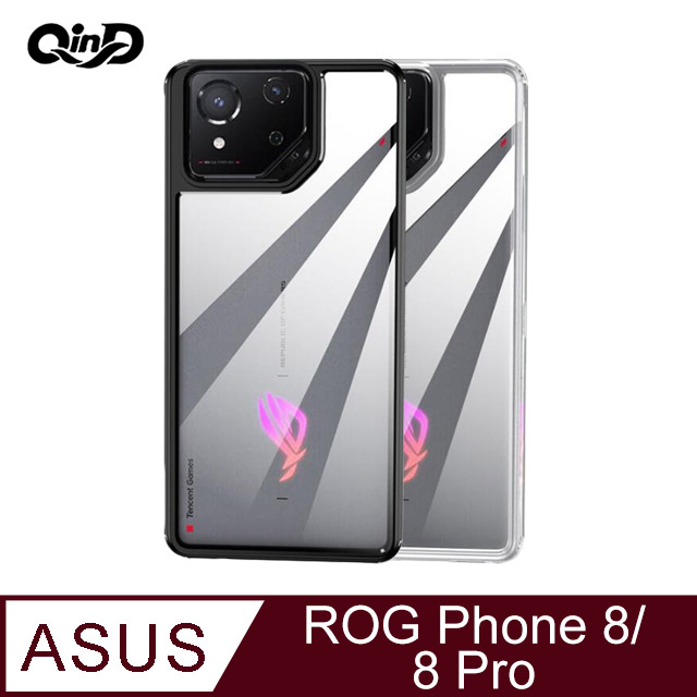 QinD ASUS 華碩 ROG Phone 8/ROG Phone 8 Pro 二合一保護殼