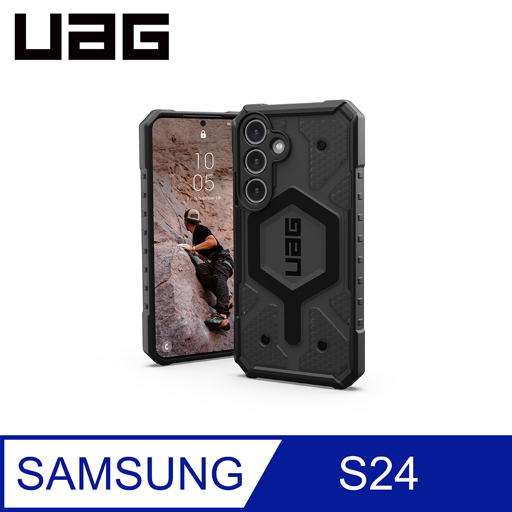 UAG Galaxy S24 耐衝擊保護殼-透黑