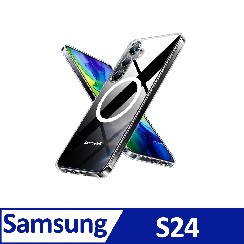 TORRAS Diamond-Mag Samsung Galaxy S系列抗黃化MagSafe防摔手機殼for Samsung S24