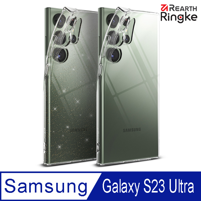 【Ringke】三星 Galaxy S23 Ultra [Air 纖薄手機保護殼 透明 亮粉透明