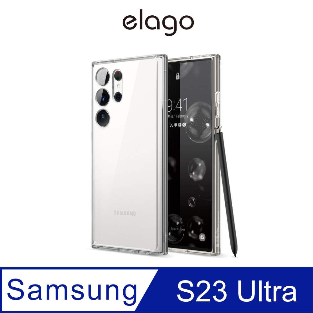 【elago】Galaxy S23 Ultra 6.8吋超透明Hybrid保護殼