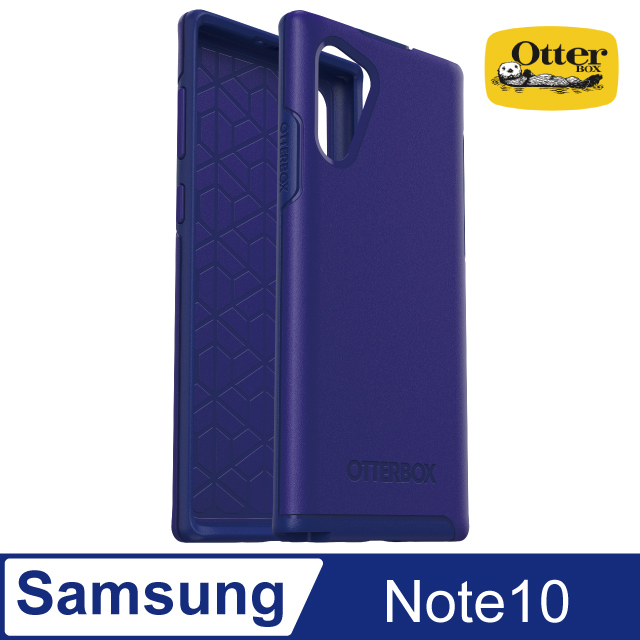 OB Samsung Galaxy Note10 Symmetry炫彩幾何保護殼-藍