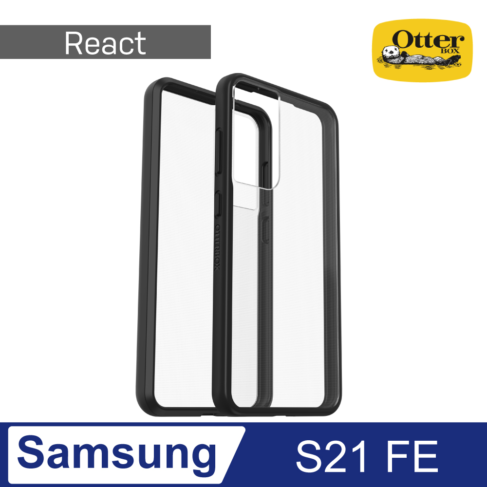 OtterBox Samsung Galaxy S21 FE React輕透防摔殼-透明