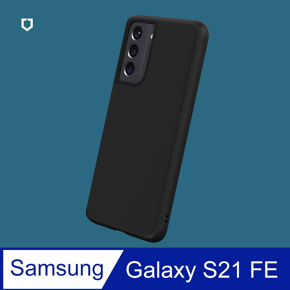 【犀牛盾】Samsung Galaxy S21 FE (6.4吋) SolidSuit 經典防摔背蓋手機保護殼-黑色