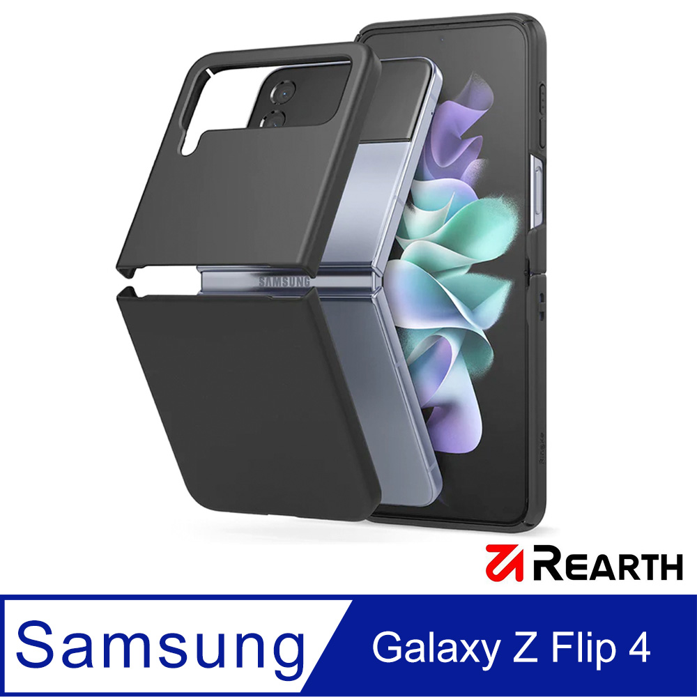 Rearth 三星 Galaxy Z Flip 4 (Ringke Slim) 輕薄保護殼(黑)