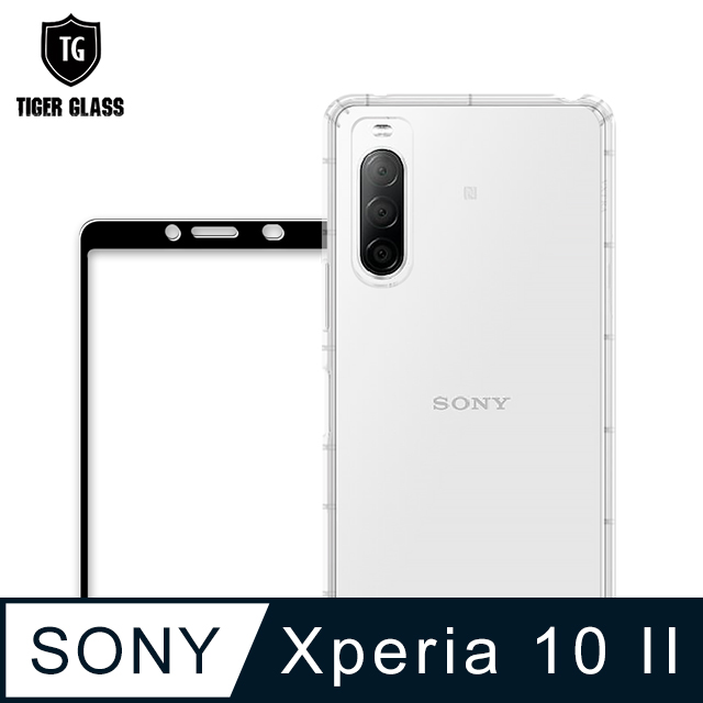 T.G SONY Xperia 10 II 手機保護超值2件組(透明空壓殼+鋼化膜)