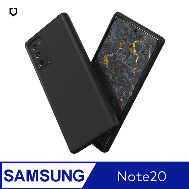 【犀牛盾】Samsung Galaxy Note 20 (6.7吋) SolidSuit 經典防摔背蓋手機保護殼-黑色