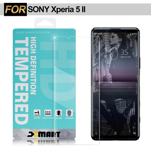 Xmart for SONY Xperia 5 II 薄型9H 玻璃保護貼-非滿版