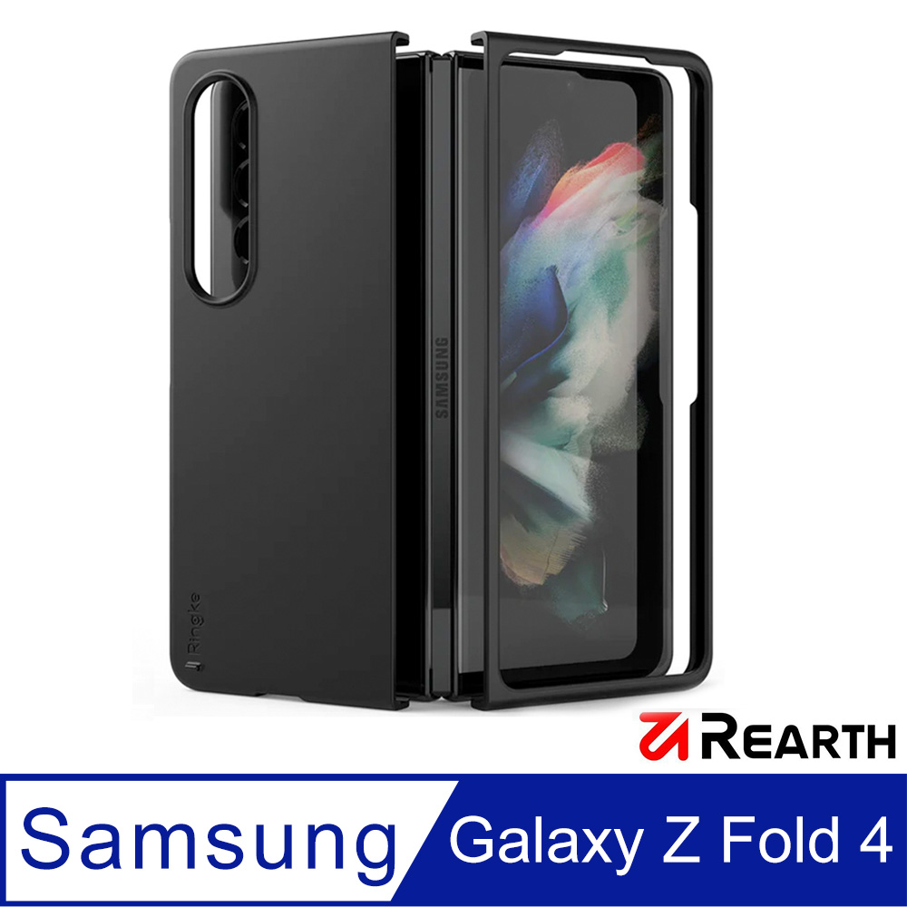 Rearth 三星 Galaxy Z Fold 4 (Ringke Slim) 輕薄保護殼(黑)