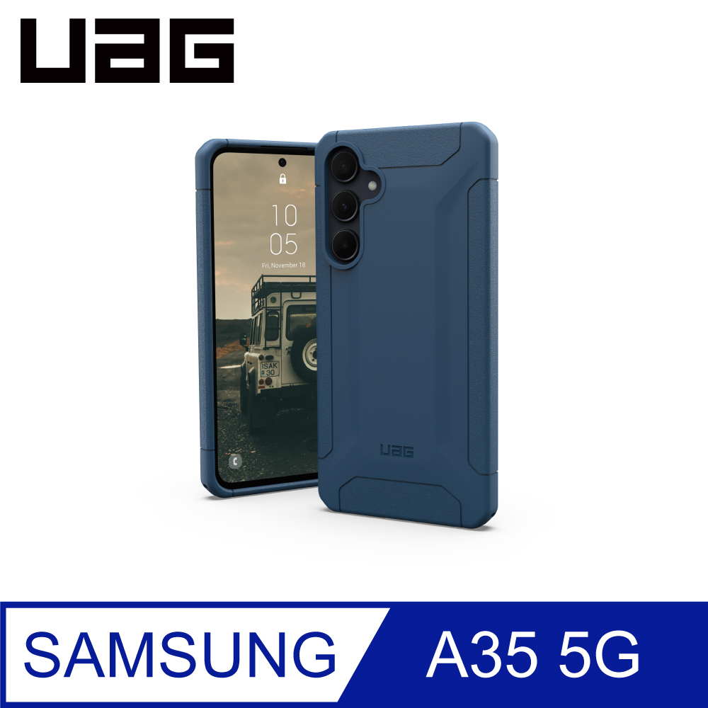 UAG Galaxy A35 5G 耐衝擊保護殼-藍