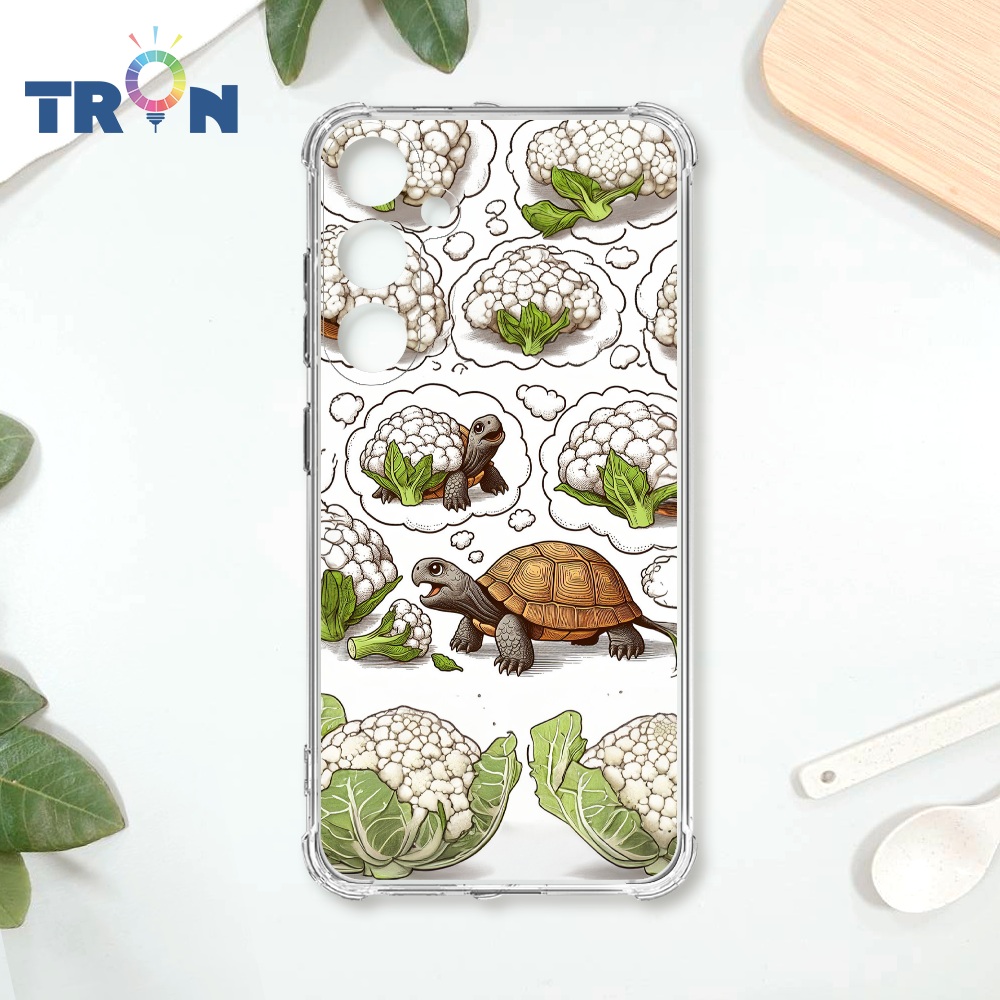 TRON 三星 A35 烏龜與花椰菜系列 四角防摔殼 手機殼