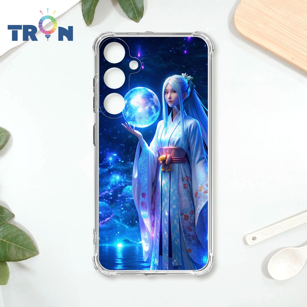 TRON 三星 A55 星空下的和服少女 四角防摔殼 手機殼
