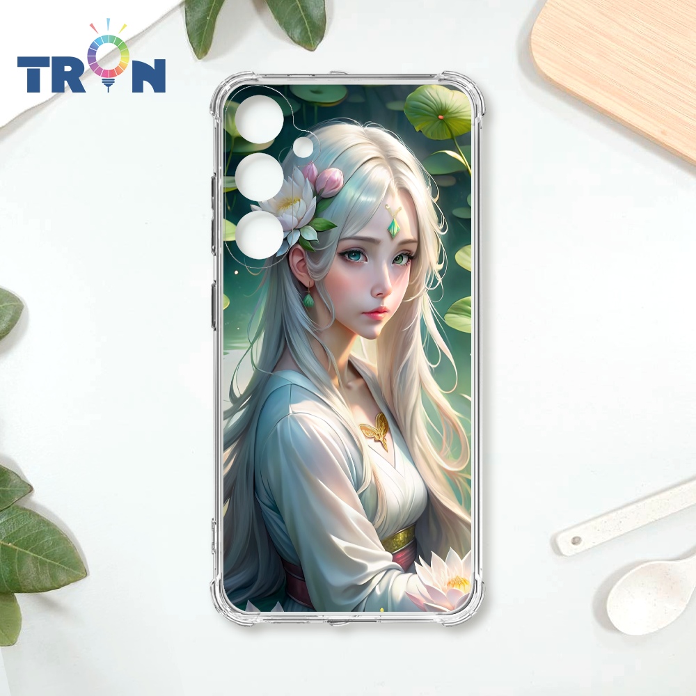 TRON 三星 A55 荷葉中的少女 四角防摔殼 手機殼