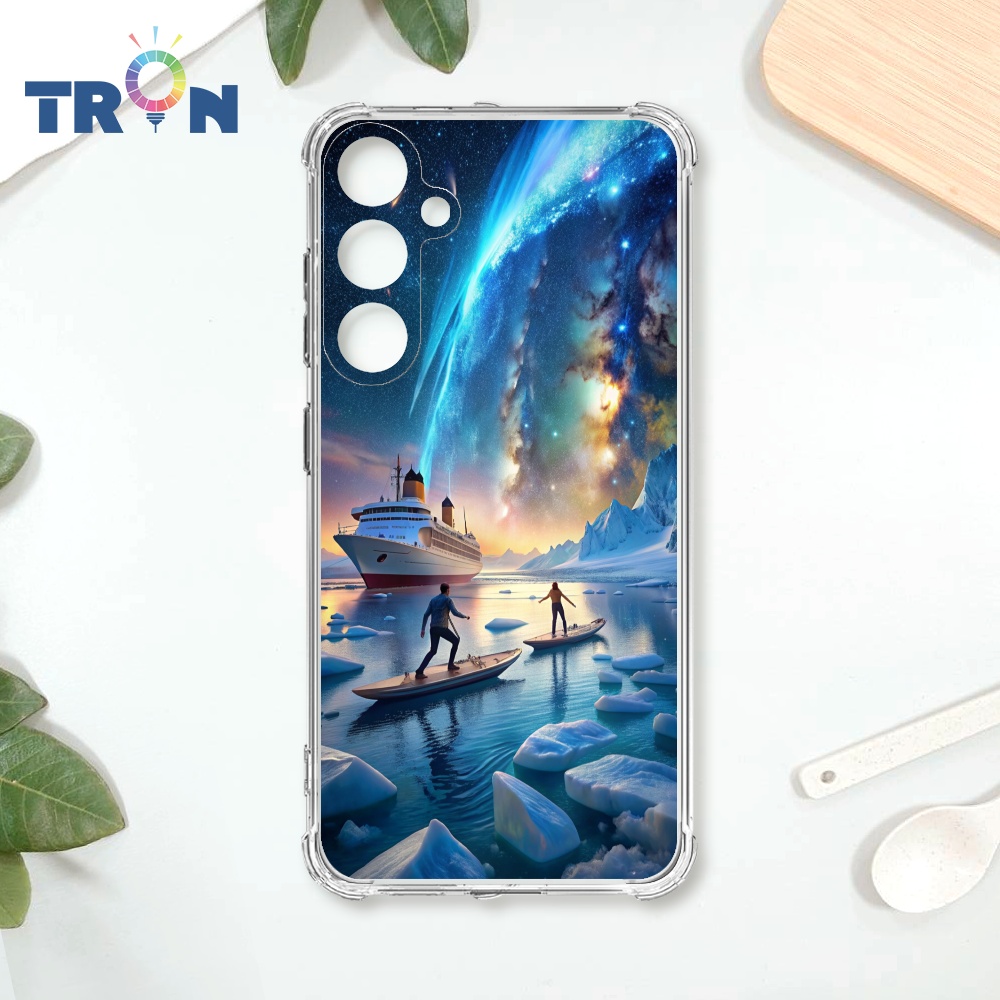 TRON 三星 A35 冰川上的划船 四角防摔殼 手機殼