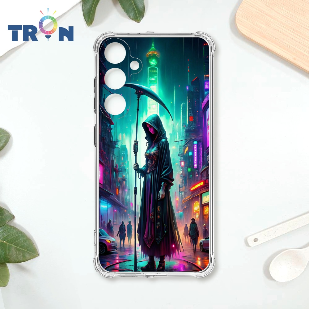 TRON 三星 A55 死神少女 四角防摔殼 手機殼