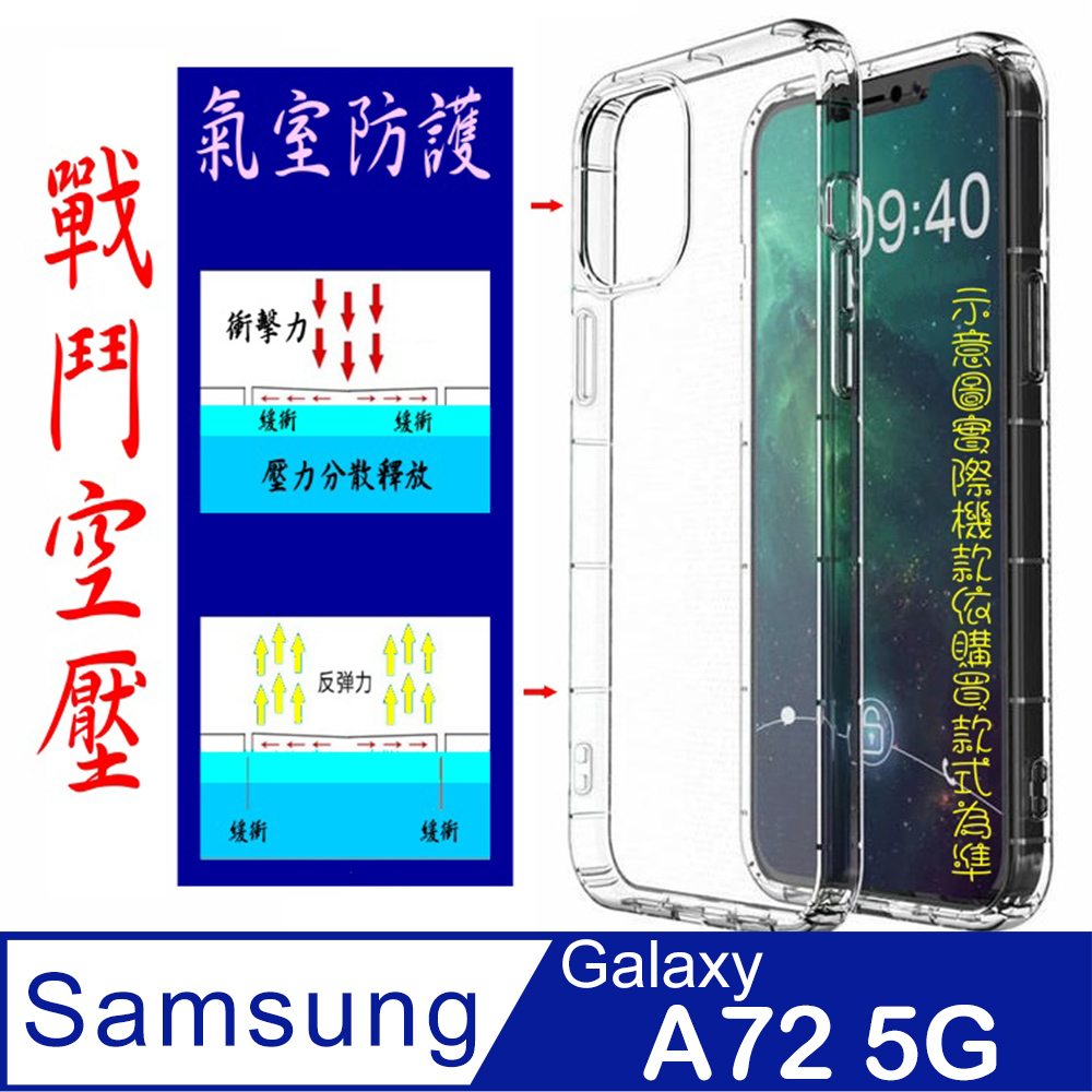 Samsung Galaxy A72 5G 戰鬥空壓氣墊防摔保護套