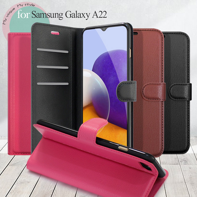 Dapad for 三星 Samsung Galaxy A22 百搭時代多卡式夾層皮套