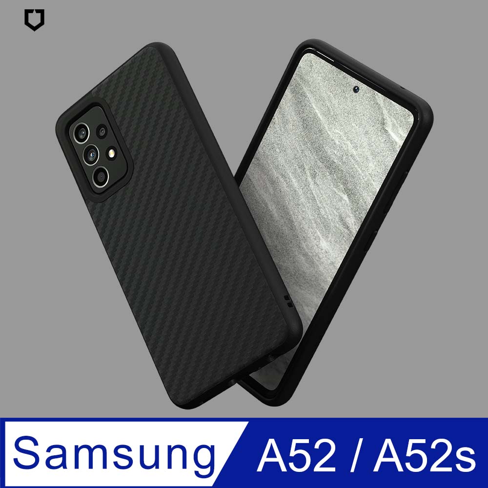 【犀牛盾】Samsung Galaxy A52 (4G/5G) (6.5吋) SolidSuit 防摔背蓋手機保護殼-碳纖維紋路