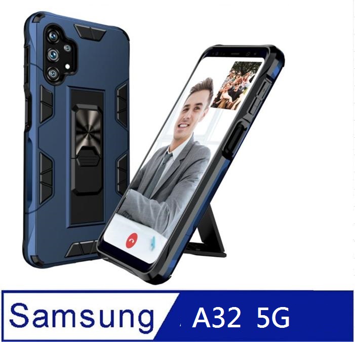 Samsung Galaxy A32 5G軍士隱形支架收納吸磁 手機殼 保護殼 保護套