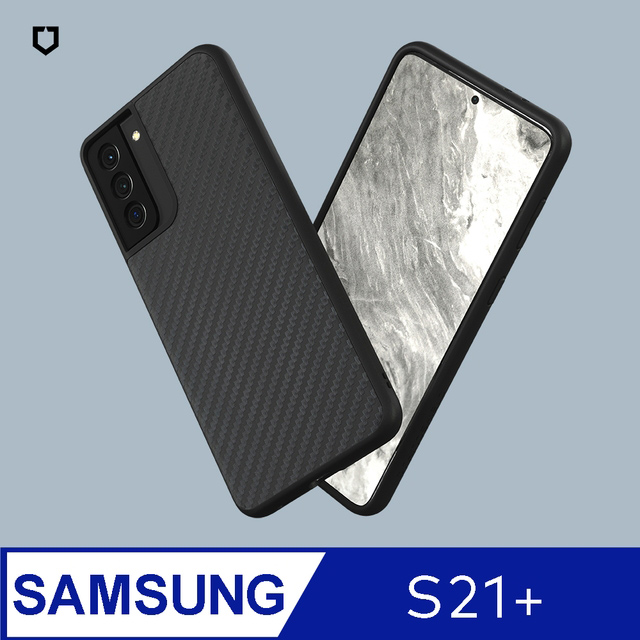 【犀牛盾】Samsung Galaxy S21+ (6.7吋) SolidSuit 防摔背蓋手機保護殼-碳纖維紋路