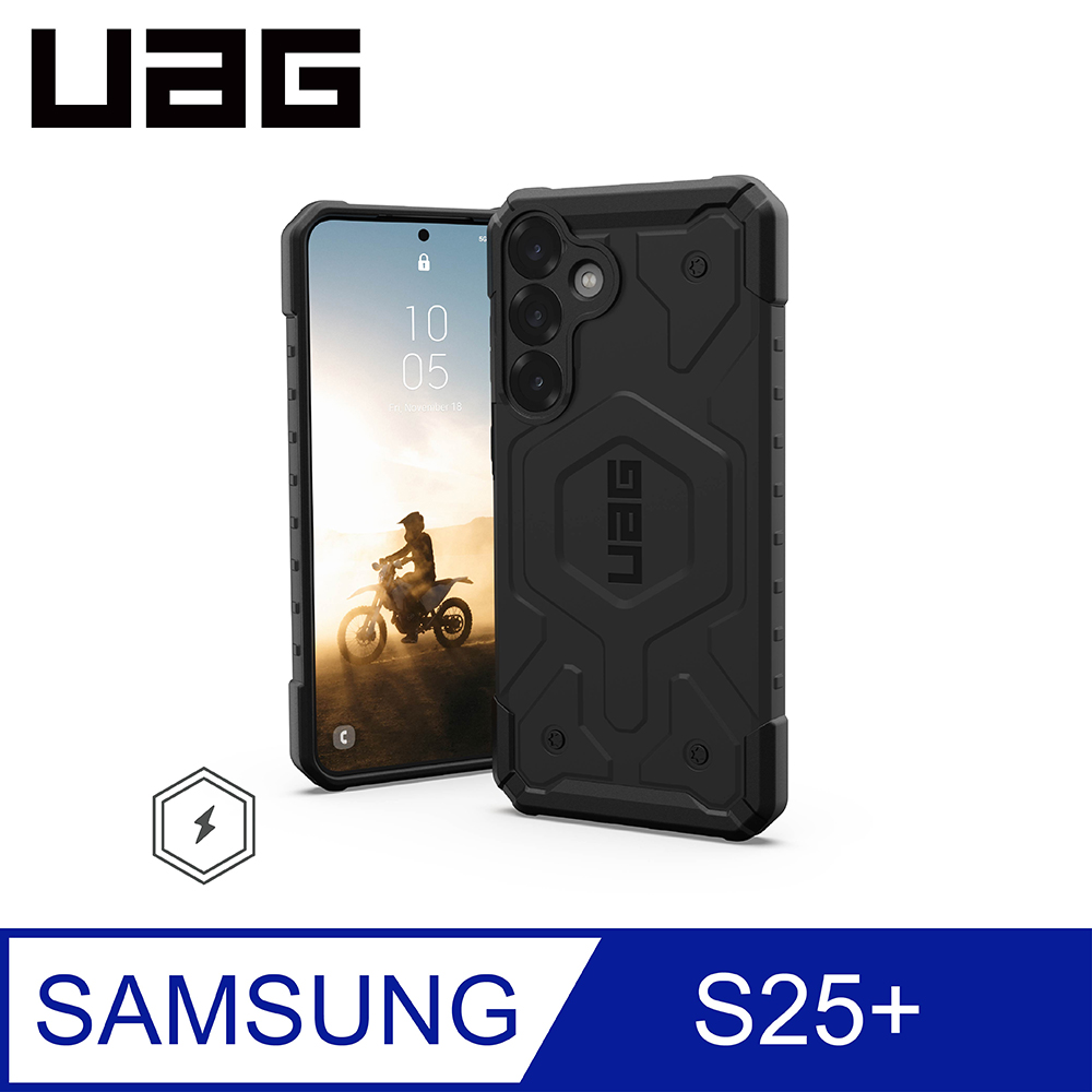 UAG Galaxy S25+ 磁吸耐衝擊經典保護殼-黑