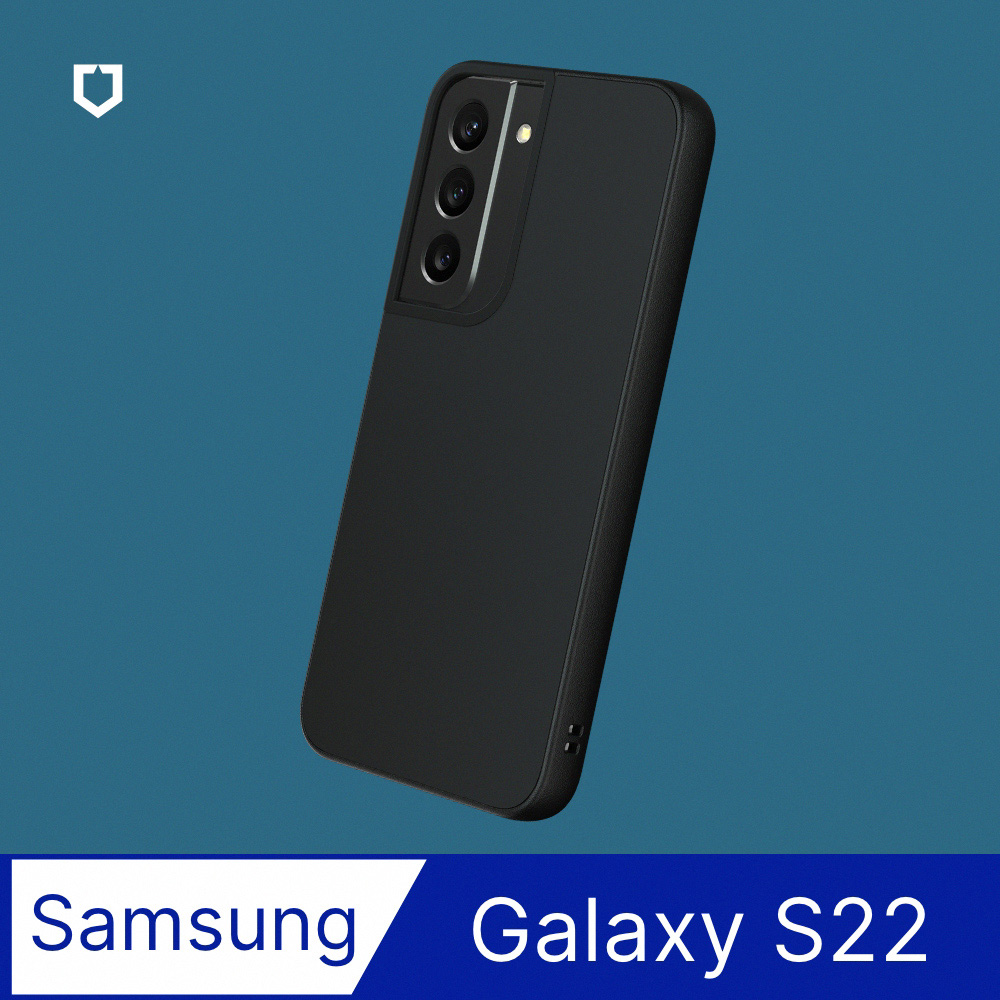 【犀牛盾】Samsung Galaxy S22 (6.1吋) SolidSuit 經典防摔背蓋手機保護殼-黑色