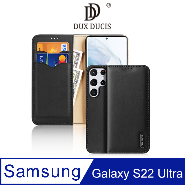 DUX DUCIS SAMSUNG Galaxy S22 Ultra Hivo 真皮保護套 #手機殼 #保護殼 #磁吸 #卡槽收納