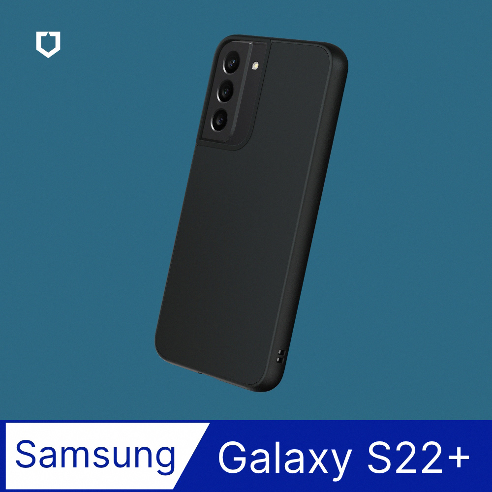 【犀牛盾】Samsung Galaxy S22+ (6.6吋) SolidSuit 經典防摔背蓋手機保護殼-黑色