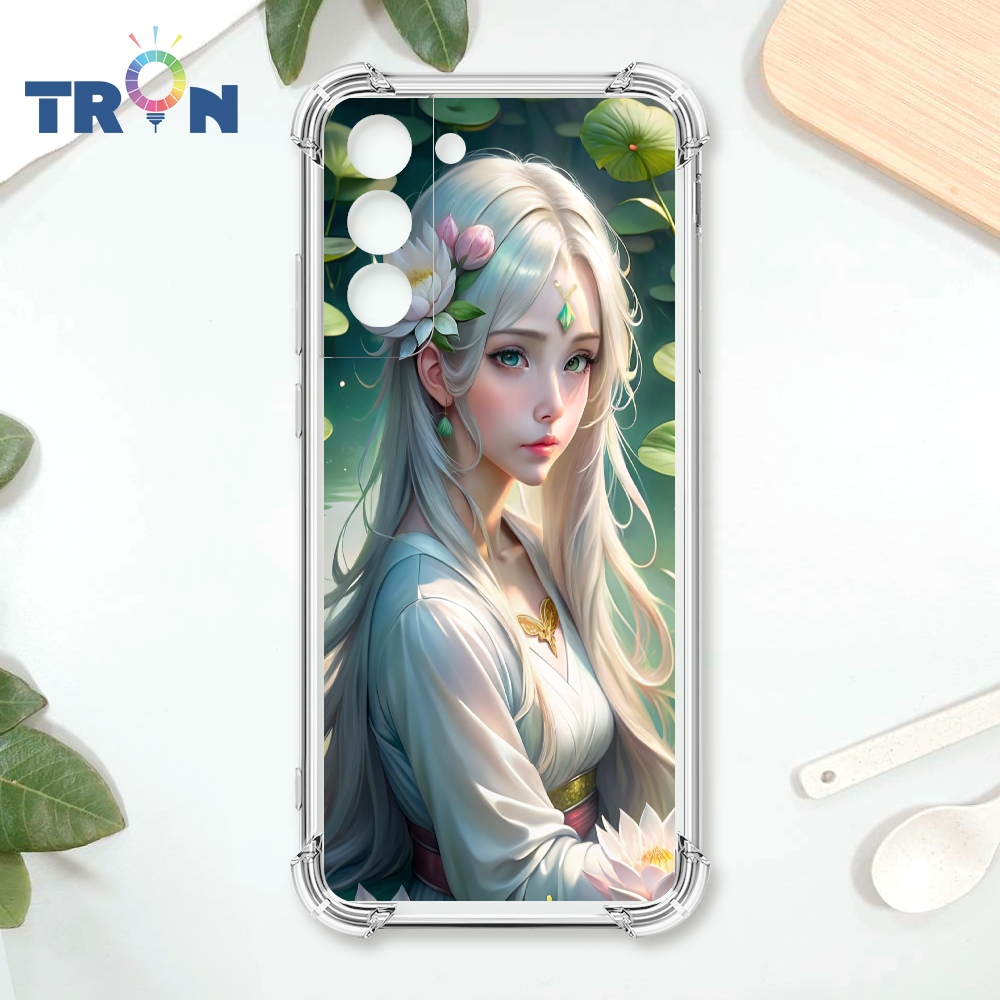 TRON 三星 S22 PLUS 荷葉中的少女 四角防摔殼 手機殼