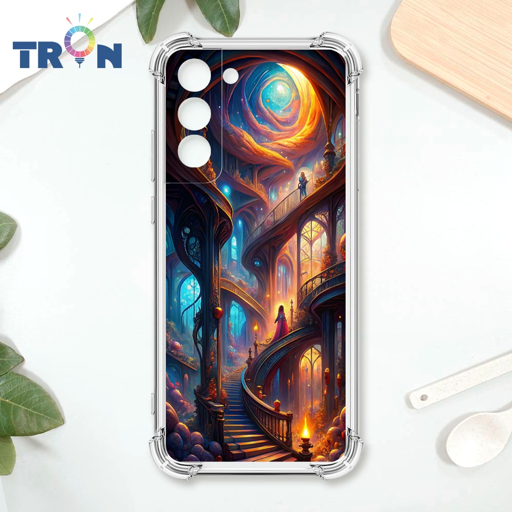TRON 三星 S22 PLUS 樓梯與少女 四角防摔殼 手機殼