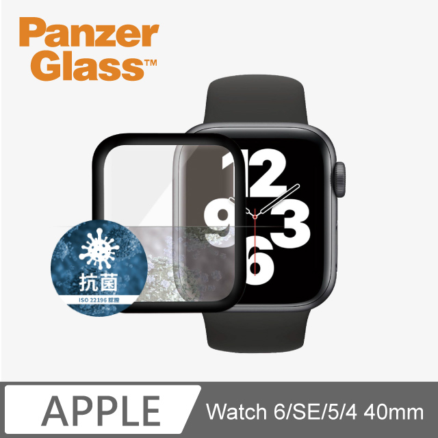 PG Apple Watch 4/5 40mm 滿版全膠耐衝擊高透鋼化曲面玻璃保護貼