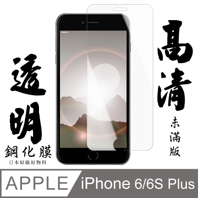 【AGC日本玻璃】 IPhone 6/6S PLUS 保護貼 保護膜 透明非全覆蓋 旭硝子鋼化玻璃膜